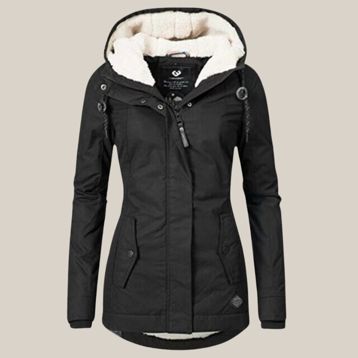 Fleece-Lined Hooded Jacket
