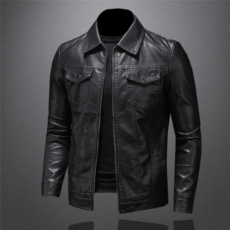 Carlo™ | Exclusive Men's Leather Jacket in Premium Quality